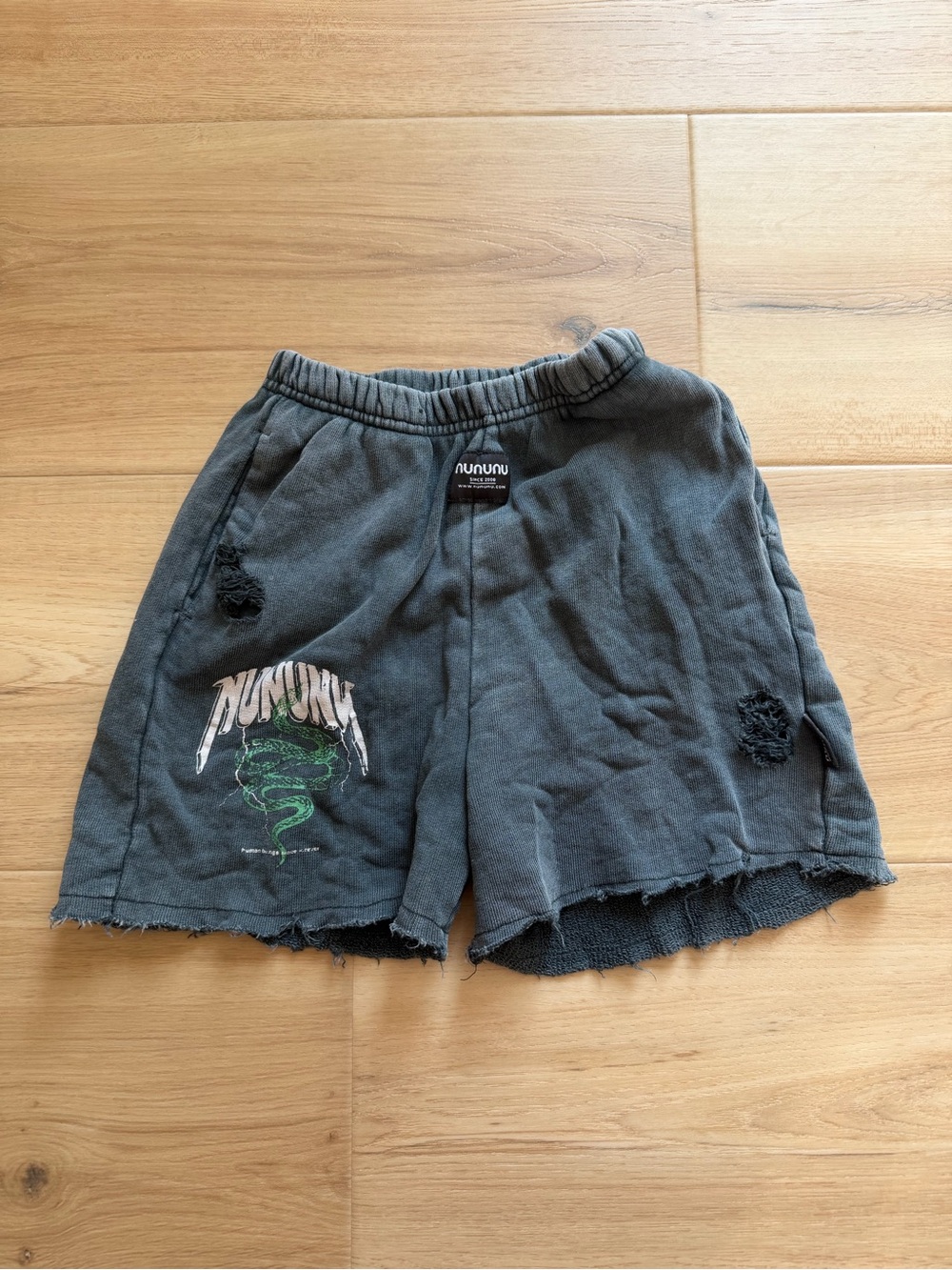 nununu Distressed Shorts